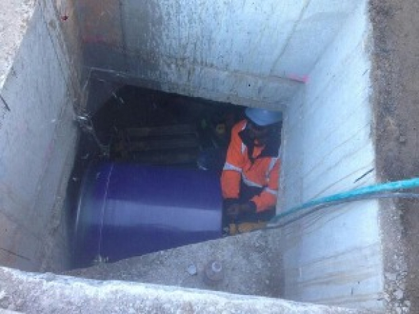 core drilling in pit
